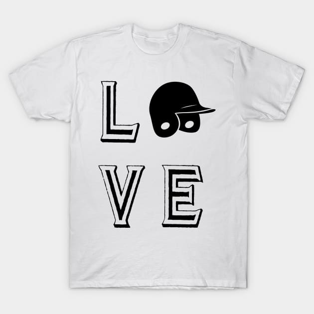 Big Love Black And White Baseball Mom Dad Husband Wife Son Daughter Gift T-Shirt by familycuteycom